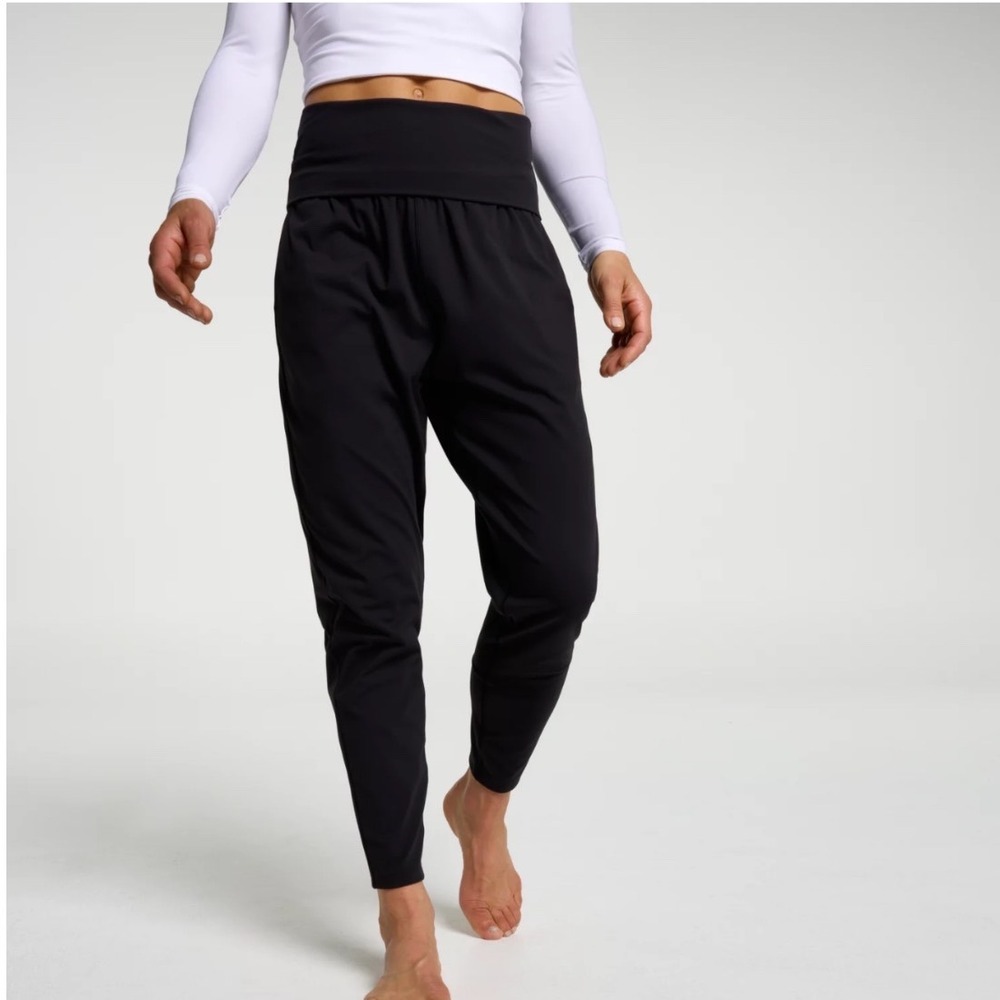 Calia Inspire Foldover Yoga Pants Black High Rise NWT Small